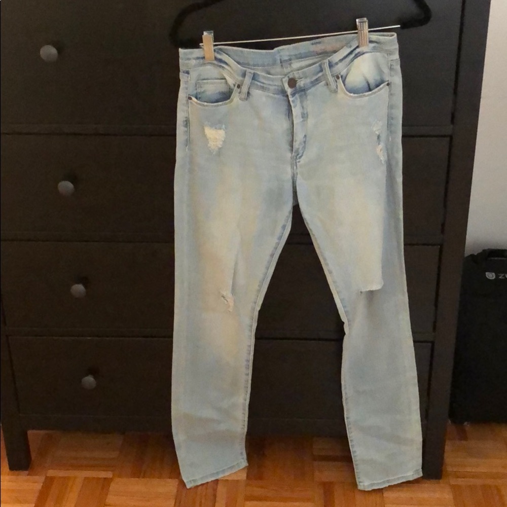 Ripped denim jeans